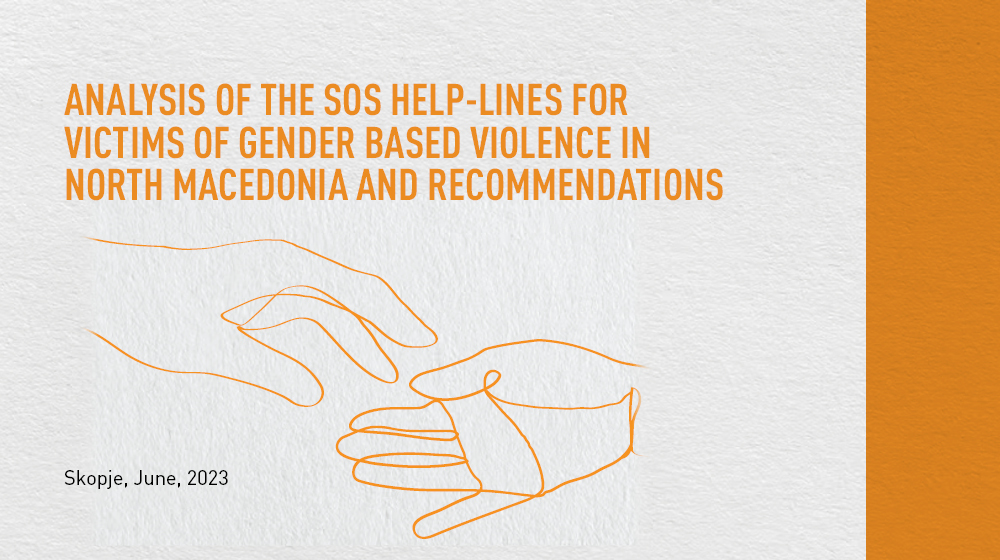 Analysis of the SPA helplines for victims of gender-based violence in North Macedonia and recommendations